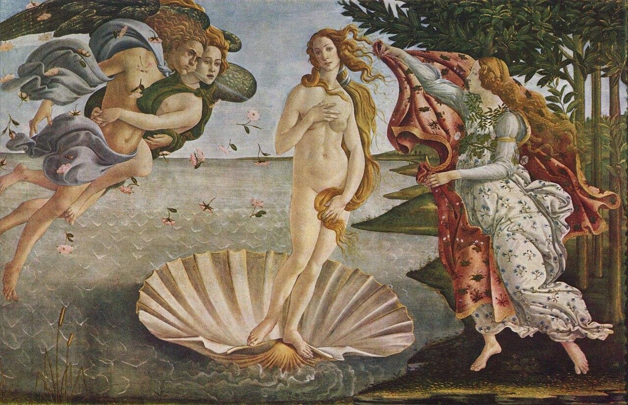 The Birth of Venus — Sandro Botticelli, original artwork; not a product photo