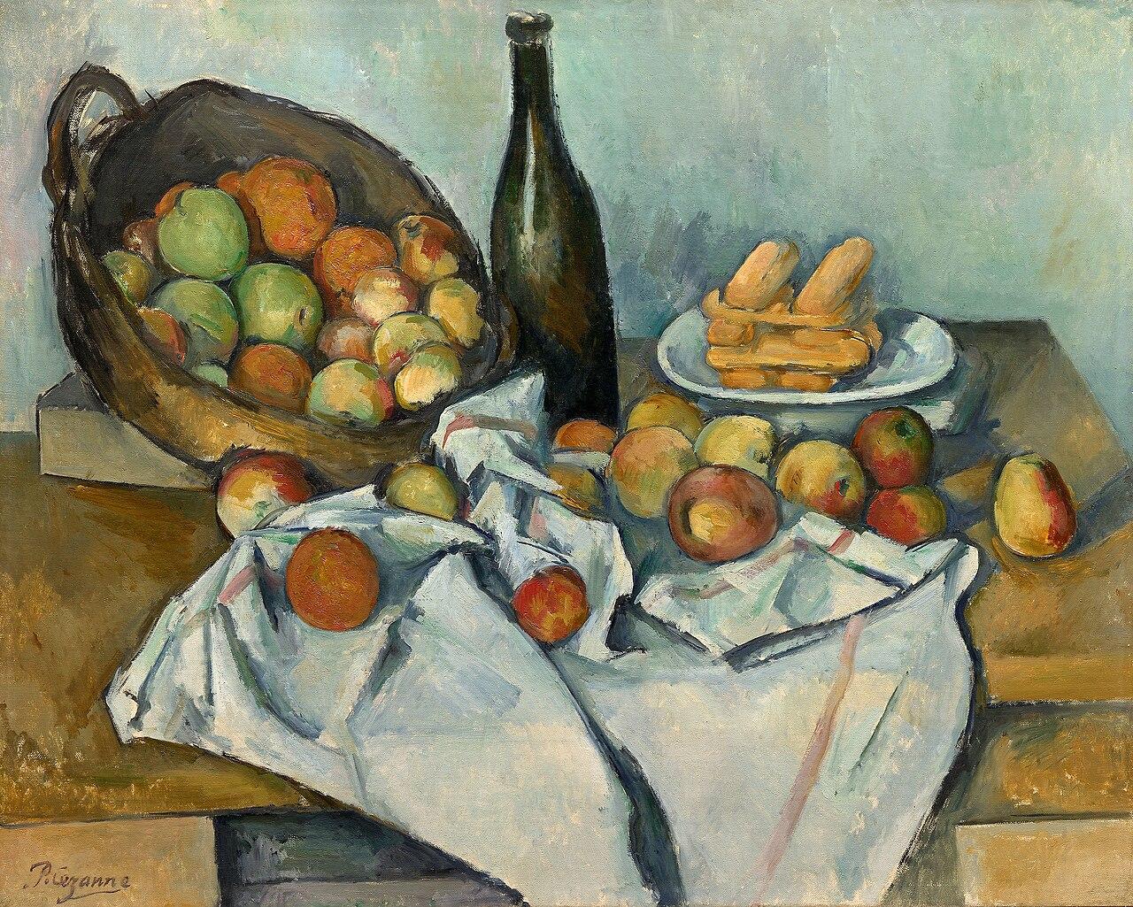 The Basket of Apples — Paul Cézanne, original artwork; not a product photo