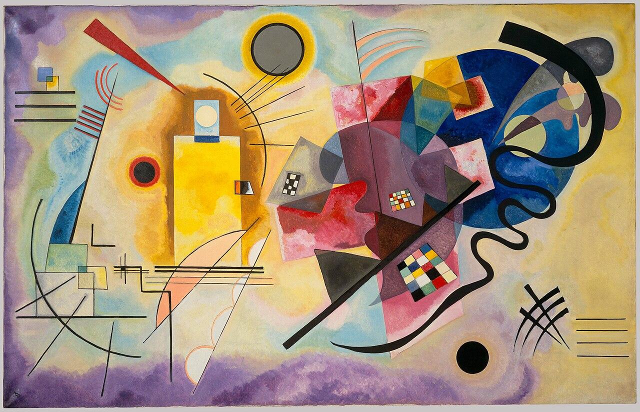 Yellow-Red-Blue — Wassily Kandinsky, original artwork; not a product photo
