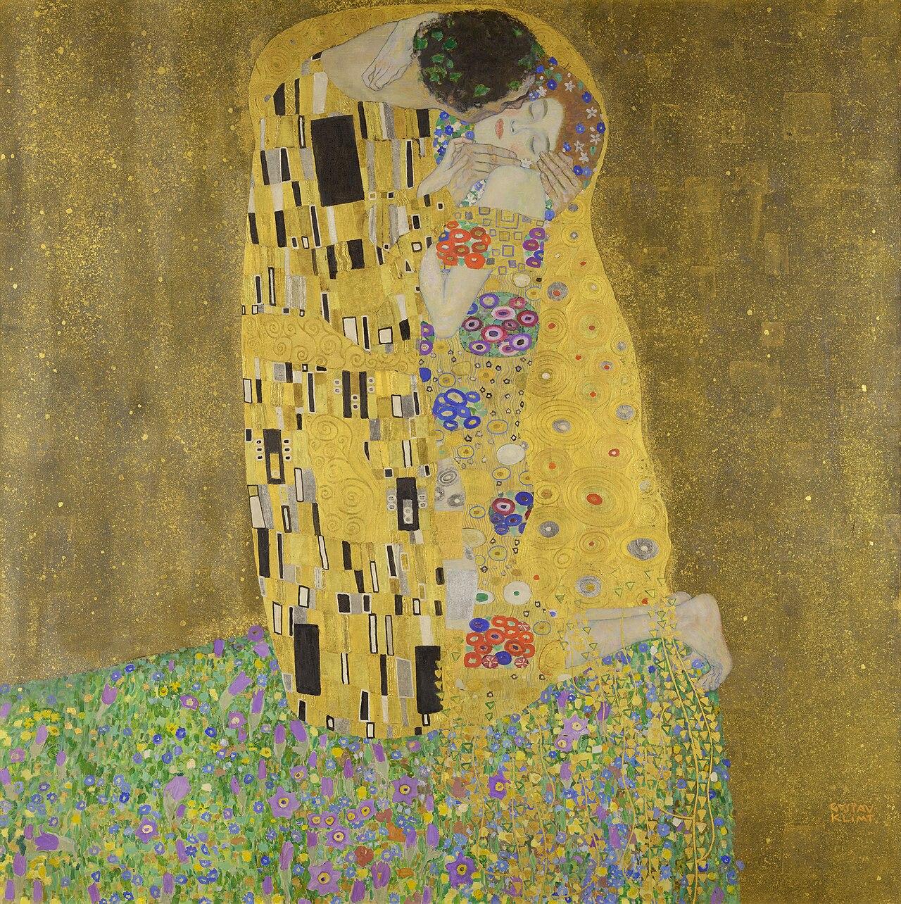 The Kiss — Gustav Klimt, original artwork; not a product photo