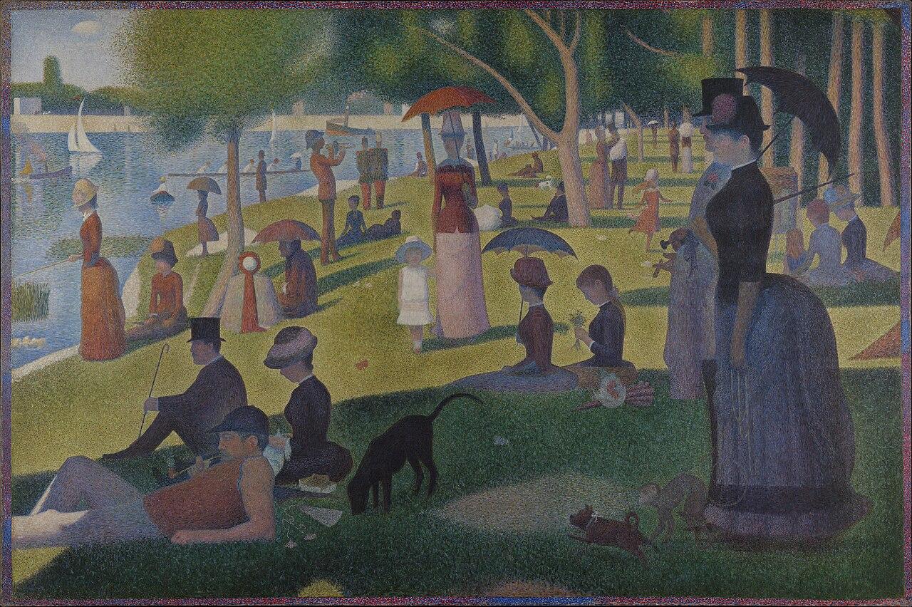 A Sunday on La Grande Jatte — Georges Seurat, original artwork; not a product photo