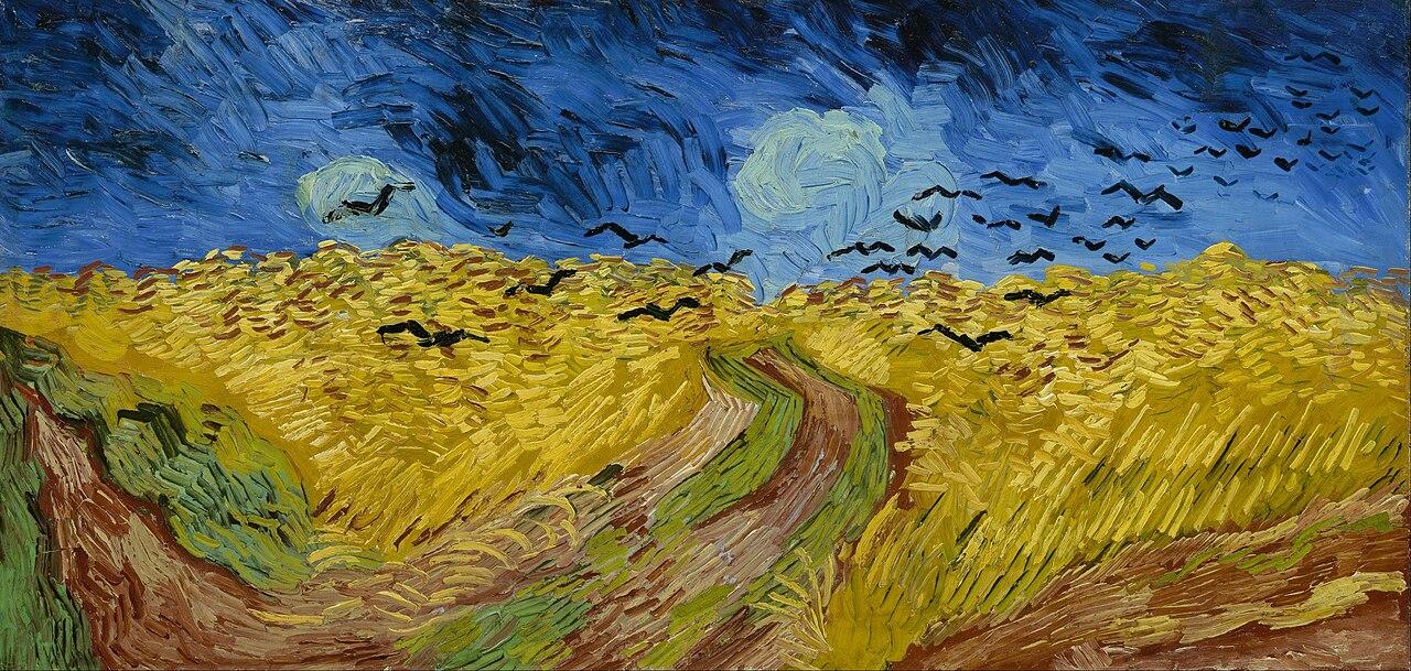 Wheatfield with Crows — Vincent van Gogh, original artwork; not a product photo